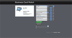 Desktop Screenshot of businesscardrobot.com