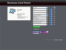 Tablet Screenshot of businesscardrobot.com